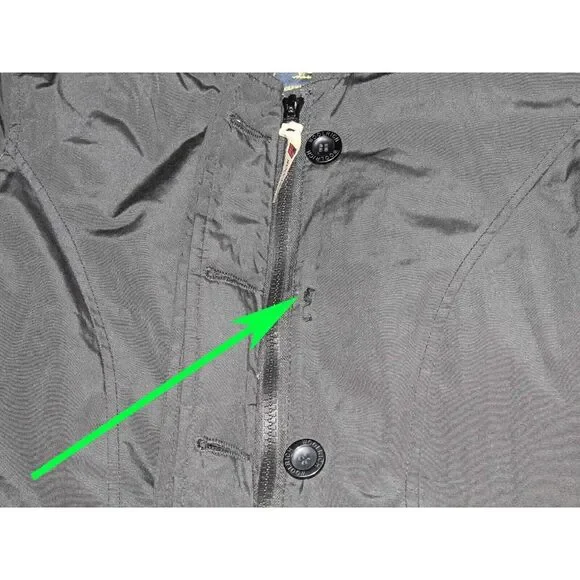 Woolrich Blizzard Black Down Feather Filled Hooded Parka Womens Size XS - Picture 9 of 9